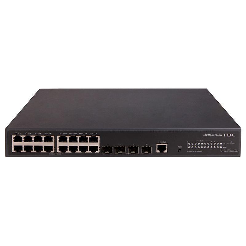 H3C MS4320S-20P-PWR 16电+4个上行千兆光口POE安防交换机